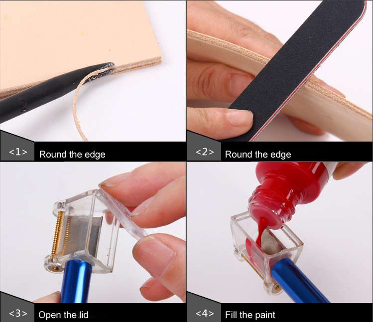 leather edge paint pen, small volume, leather edge painter